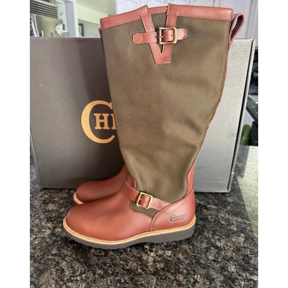 Chippewa Descaro Russet Espresso 17 Inch Snake Boots SN5913 Mens 11 D Vibram